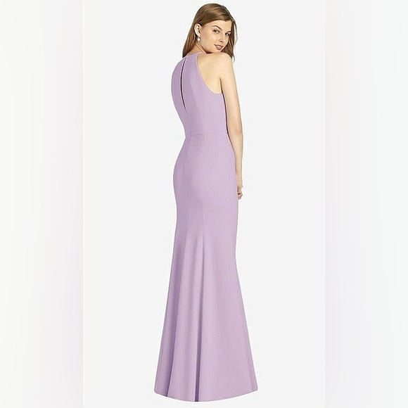 NEW - DESSY - BB122 HALTER DRESS - LIGHT PURPLE - SIZE 10 - Picture 3 of 5